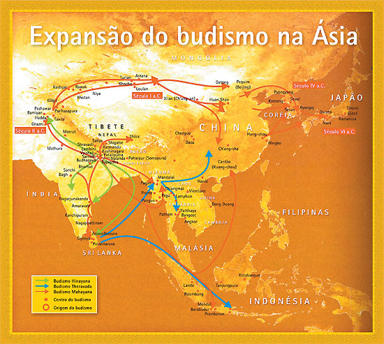 Expansão do budismo na Ásia