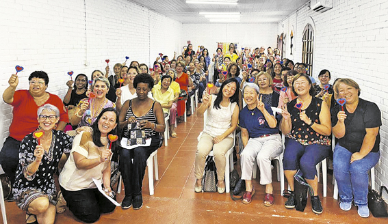 Encontros comemorativos rumo aos 73 anos da Divisão Feminina com uma pitada de SAL — sabedoria, alegria e leveza